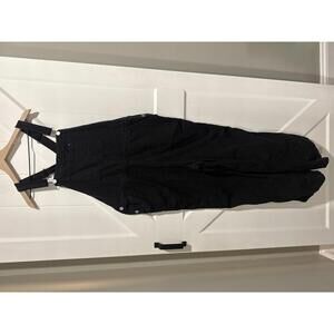 Everlane The Gardener Black  Overalls, Size 16